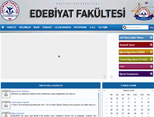 Tablet Screenshot of edebiyat.erciyes.edu.tr