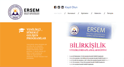 Desktop Screenshot of ersem.erciyes.edu.tr