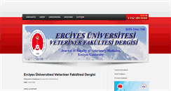 Desktop Screenshot of ercivet.erciyes.edu.tr