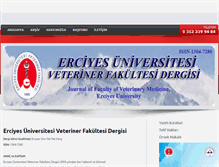 Tablet Screenshot of ercivet.erciyes.edu.tr