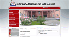 Desktop Screenshot of kutuphane.erciyes.edu.tr