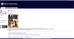 Desktop Screenshot of obisis.erciyes.edu.tr
