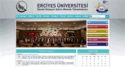 Desktop Screenshot of dmyo.erciyes.edu.tr