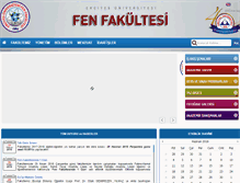 Tablet Screenshot of fen.erciyes.edu.tr