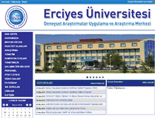 Tablet Screenshot of dekam.erciyes.edu.tr