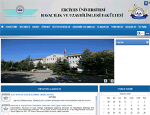 Tablet Screenshot of havacilik.erciyes.edu.tr